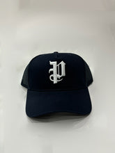 PURPLE BRAND A2054 P Logo Trucker Hat at Gravity NYC